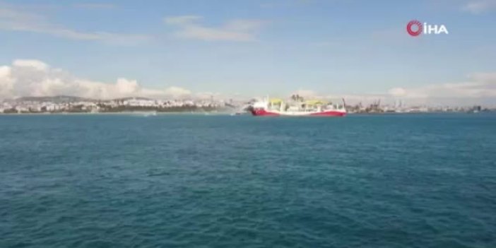 Fatih Sondaj Gemisi Trabzon'a doğru yola çıktı