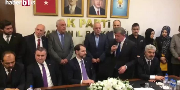 Berat Albayrak AK Parti Trabzon İl Başkanlığında