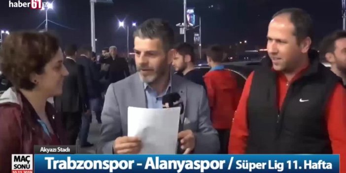 Canlı yayında büyük sürpriz! Trabzonspor maçının ardından baba olacağını böyle öğrendi