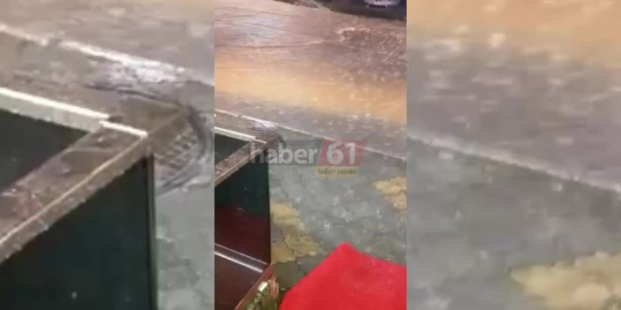 Trabzon'u yağmur vurdu