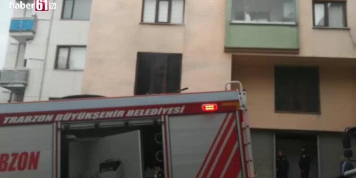 Trabzon'da Tapu Kadastro binasında yangın