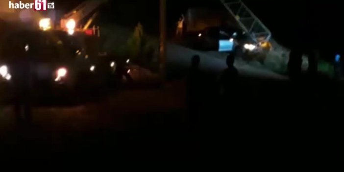 Trabzonda kaza: elektrik direğine vurdu