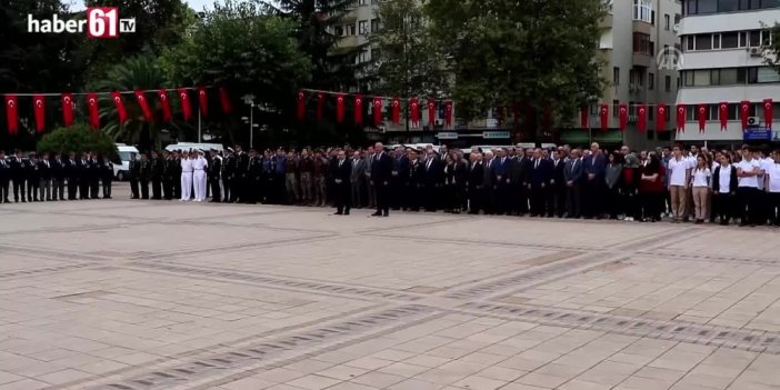 Atatürk'ün Trabzon'a gelişinin 95. yılı kutlandı
