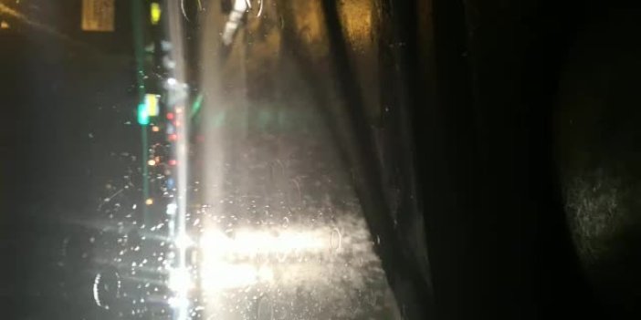 Düzköy Yolu'nda yağış başladı!