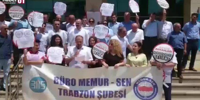 Trabzon’da adliye personelinden Yargı Reformu Paketi’ne tepki