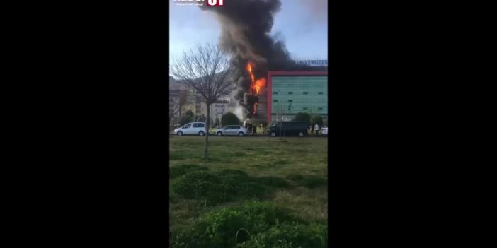 Avrasya üniversitesi yangın