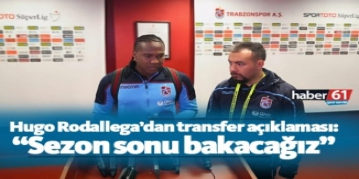 Hugo Rodallega'dan transfer açıklaması