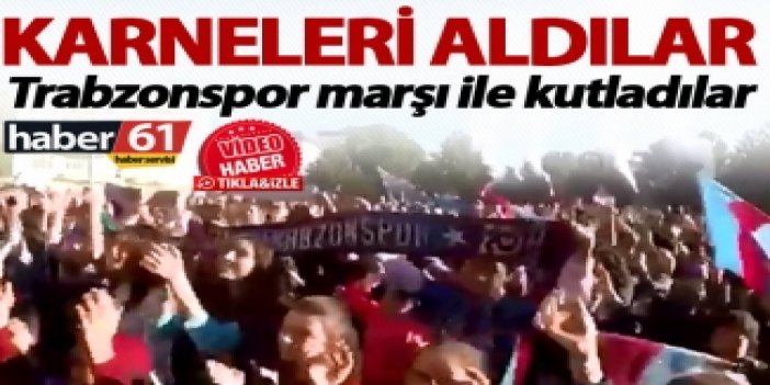 Karneleri aldılar – Trabzonspor marşı ile kutladılar