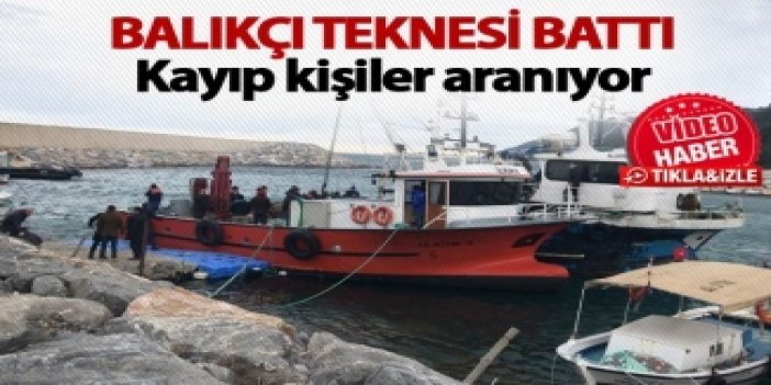 Sinop'ta balıkçı teknesi battı