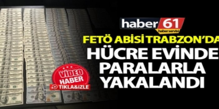 FETÖ Abisi Trabzon’da hücre evinde paralarla yakalandı