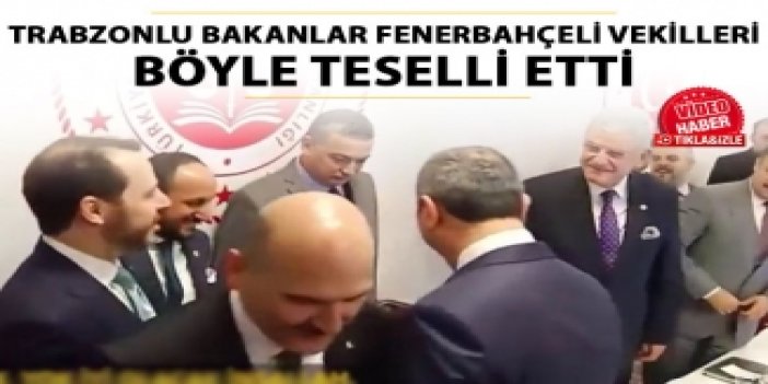 Trabzonlu Bakanlar, Fenerbahçe'li vekilleri böyle teselli etti