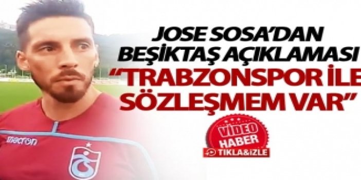 Jose Sosa’dan Beşiktaş açıklaması