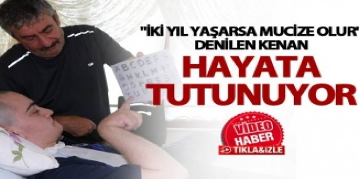 Trabzon'da Serebral palsi hastası Kenan'ın yaşam mücadelesi