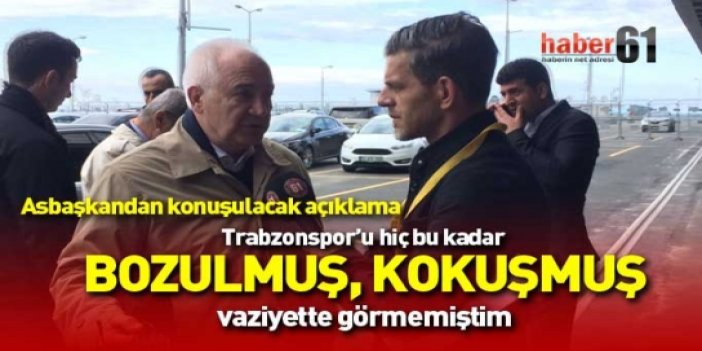 Asbaşkan Hacisalihoğlu: Trabzonspor’u hiçbir dönemde bu kadar bozulmuş, kokuşmuş görmemiştim