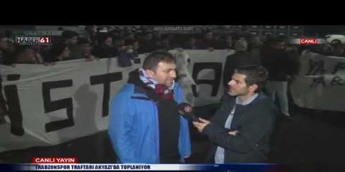 Trabzonspor taraftarlarından protesto