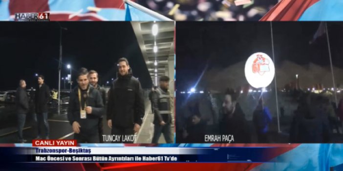 Sen Anlat Karadeniz'in oyuncuları Yangazlar Trabzonspor maçında