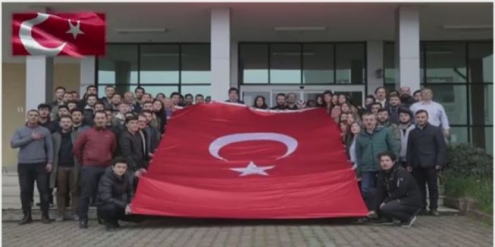 KTÜ İletişim Fakültesi öğrencilerinden Türk askerine destek