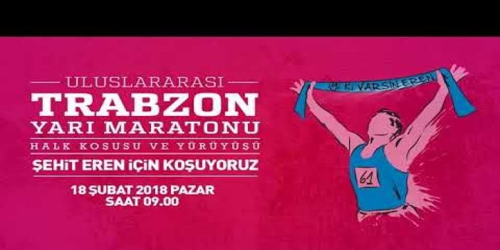 Trabzon'da Maraton var