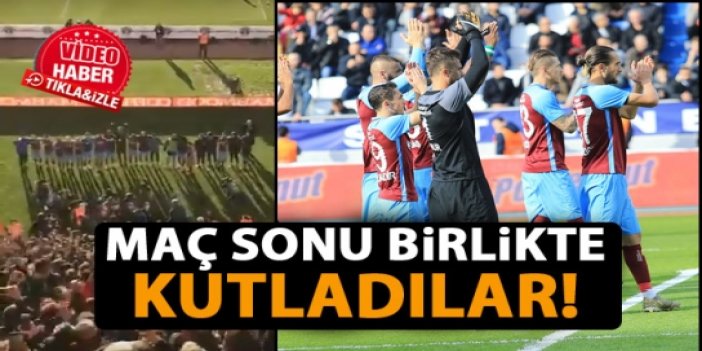 Trabzonspor - Kasımpaşa maçı sonrası mükemmel görüntüler