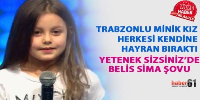 Trabzonlu minik kız herkesi kendine hayran bıraktı