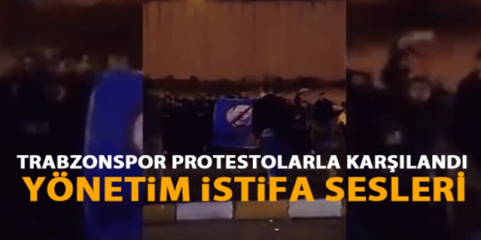 Havaalanında Trabzonsporlu futbolculara taraftardan tepki