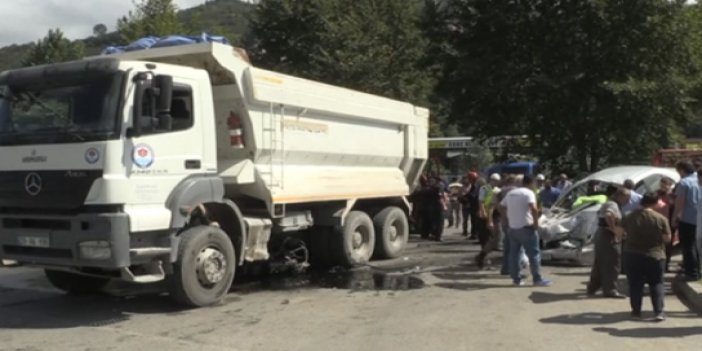 Trabzon'da kaza 5 yaralı