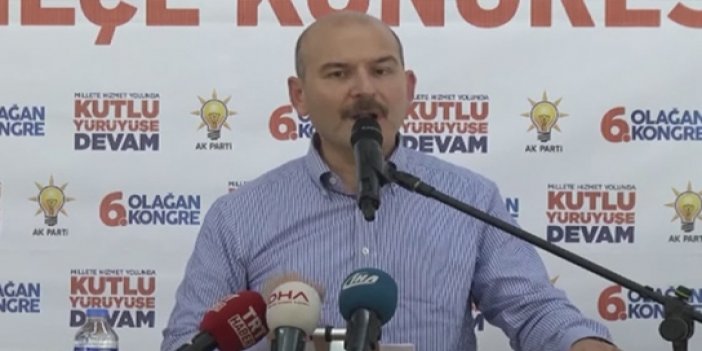 Bakan Süleyman Soylu Hayrat ilçe kongresinde