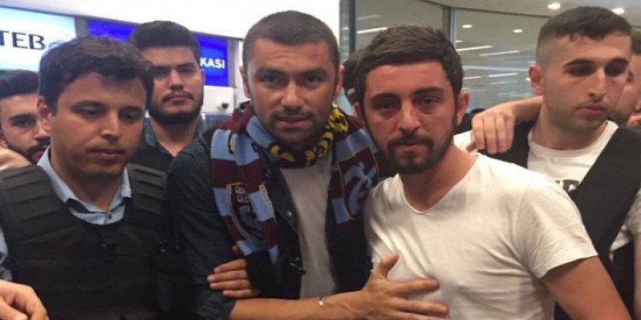 Trabzonspor taraftarlarından Burak Yılmaz'a coşkulu karşılama