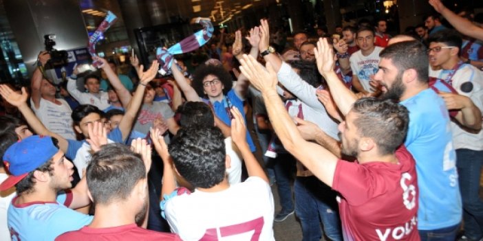 Trabzonspor taraftarı Kucka'yı İstanbul'da karşıladı
