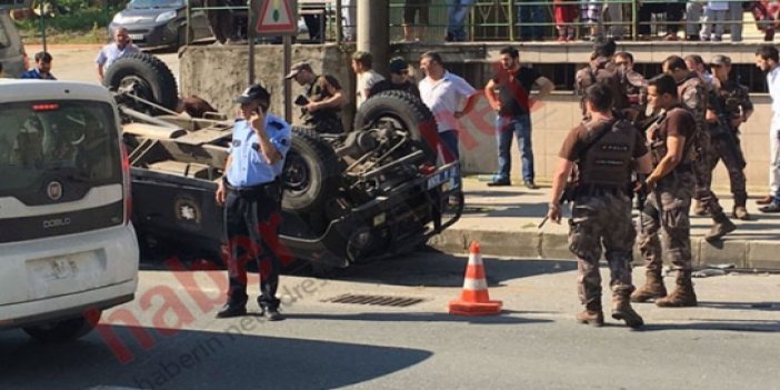 Trabzon’da PÖH kazası kamerada