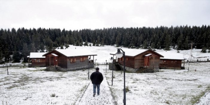 Trabzon'da Yaylalara kar yağdı