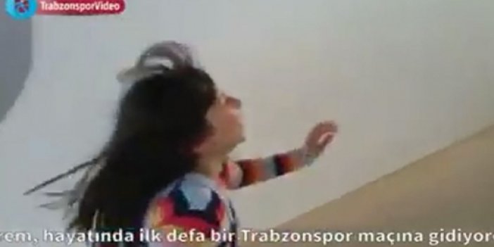 Minik kızın Trabzonspor heyecanı