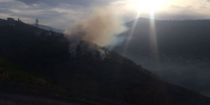 Trabzon Yıldızlı'da yangın paniği