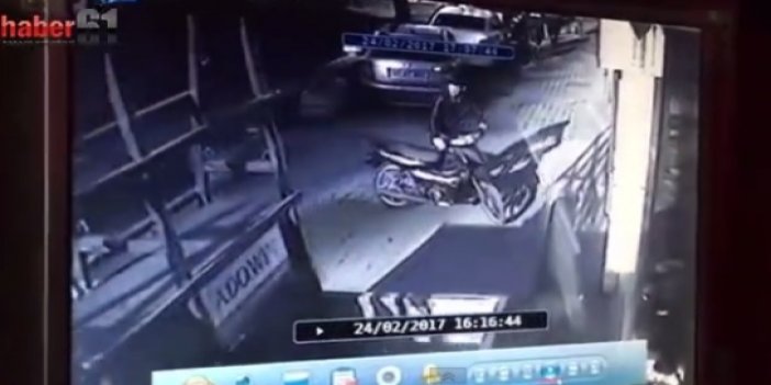 Trabzon'da güpegündüz motosiklet çaldı!