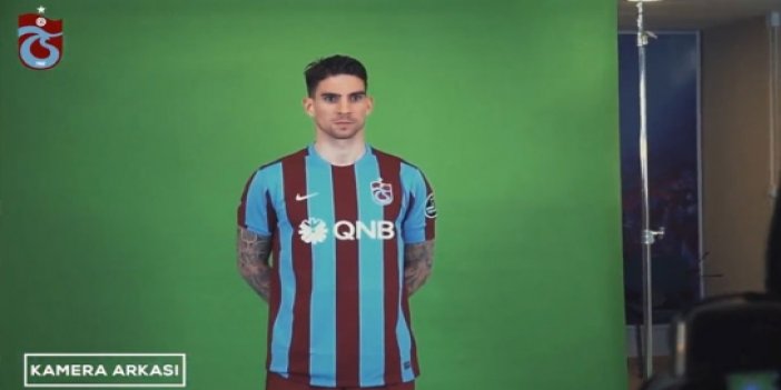 Trabzonspor'da yeni transferlerin forma çekimi kamera arkası görüntüleri