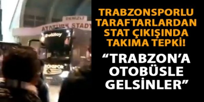 Trabzonspor'a stat çıkışında tepki