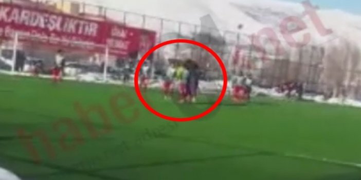 Trabzon takımının maçında hakeme saldırı!