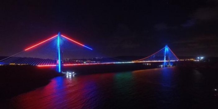 Yavuz Sultan Selim köprüsü gece bir başka güzel