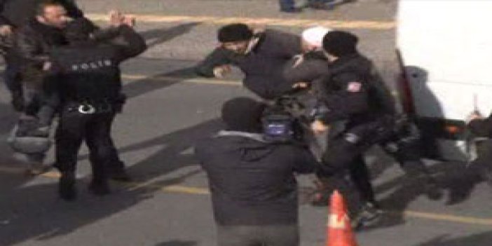Trabzonspor taraftarına polis engeli