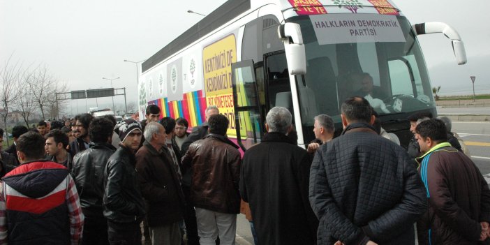 Giresun'da HDP'lilere saldırdılar