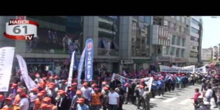 Trabzon'da 1 mayıs coşkusu. 1 Mayıs 2012