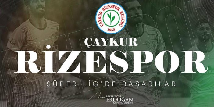 Cumhurbaşkanı Erdoğan Süper Lig'e çıkan Rizespor’u kutladı