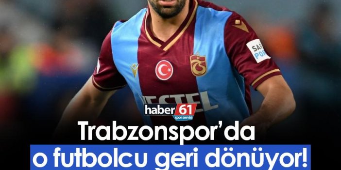 Trabzonspor'da o futbolcu dönüyor! Karagümrük maçında sahada olacak