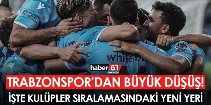 Trabzonspor'un Dünya Kulüpler Sıralamasında yeri belli oldu! Büyük düşüş