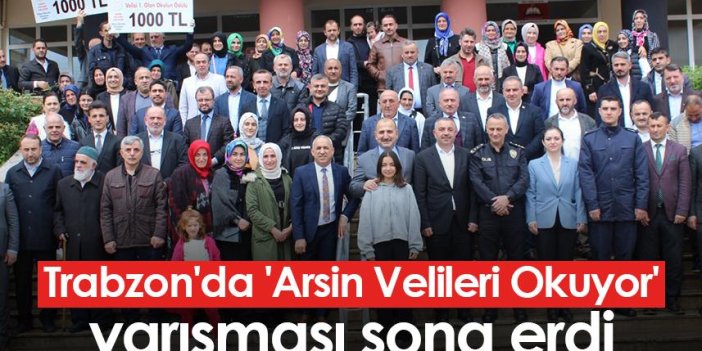 Trabzon'da 'Arsin Velileri Okuyor' yarışması sona erdi