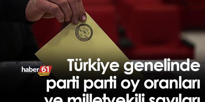Türkiye Geneli Milletvekili Seçim Sonuçları 14 Mayıs 2023