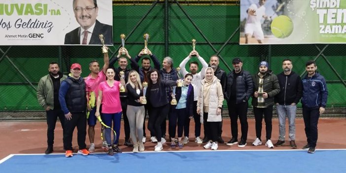 Trabzon'da düzenlenen tenis turnuvası sona erdi