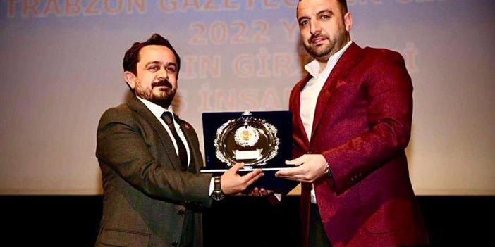 Trabzon'da yılın girişimci iş adamı ödülü Onur Aydın’a verildi!