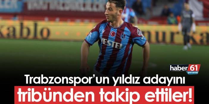 Trabzonspor'un genç oyuncusuna görücü! Tribünden takip ettiler