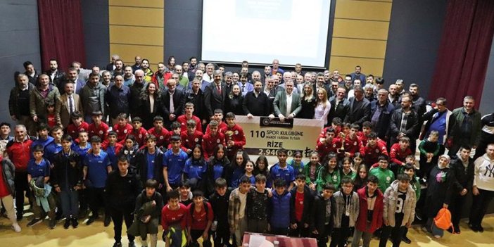 Rize'de amatör spor kulüplerine yardım programı